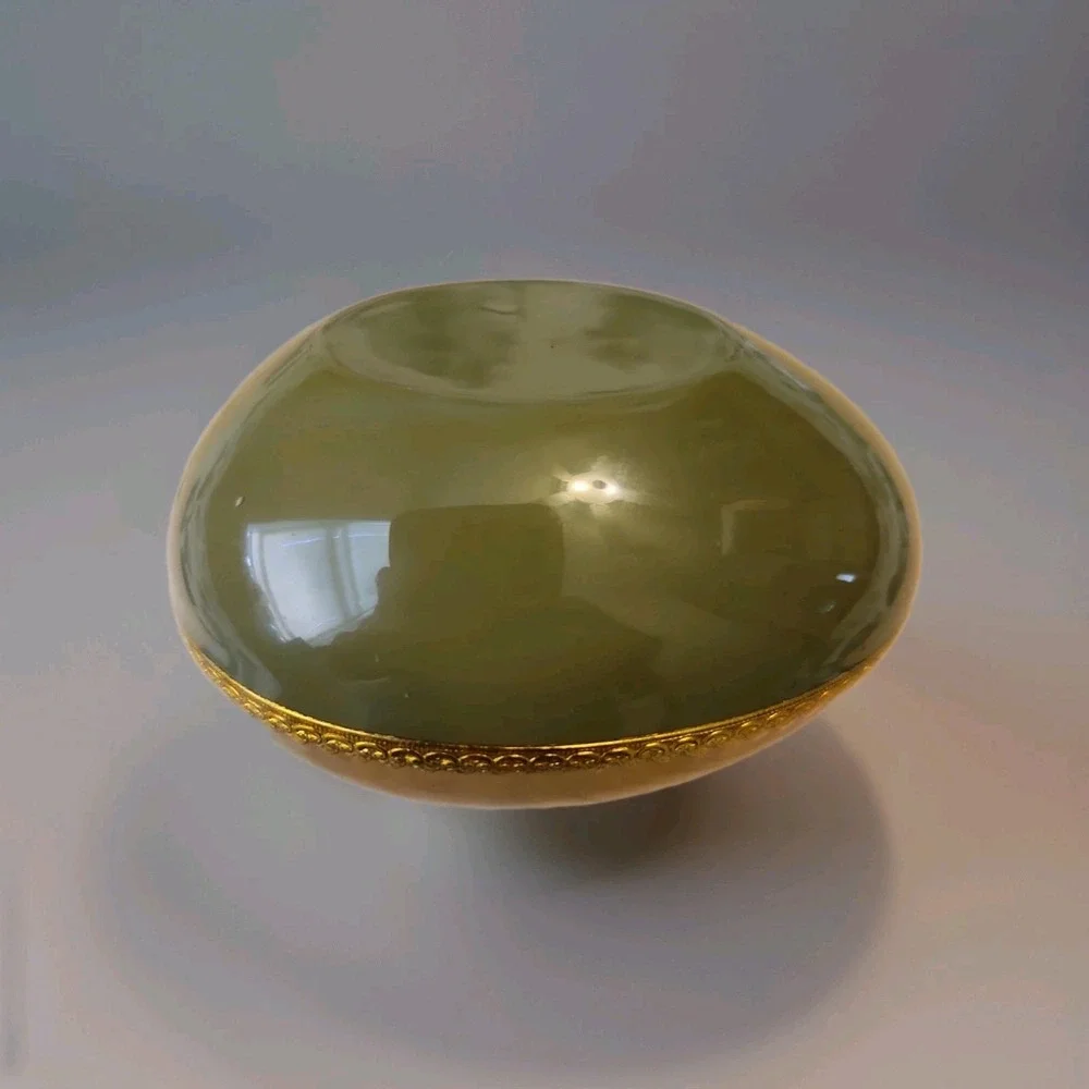 Hand Painted Winter Scene Egg Shaped